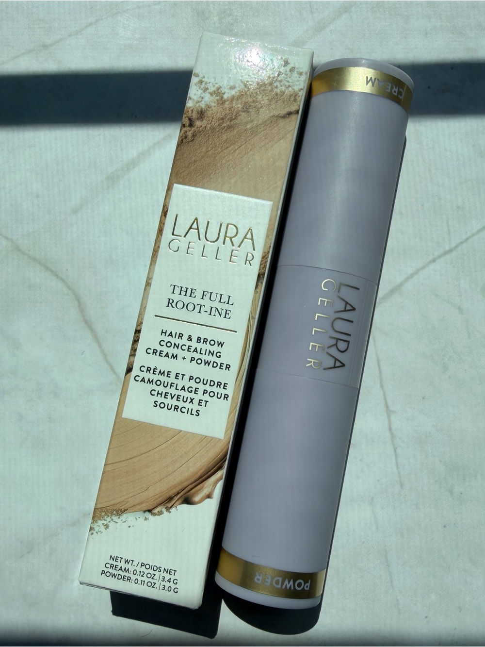 Laura Geller Hair & Brow Concealing Cream + Powder - Gray